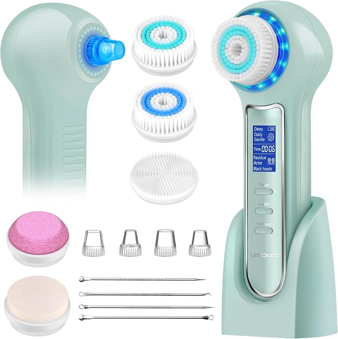 UMICKOO Face Scrubber Exfoliator, Facial Cleansing Brush Waterproof by UMICKOO