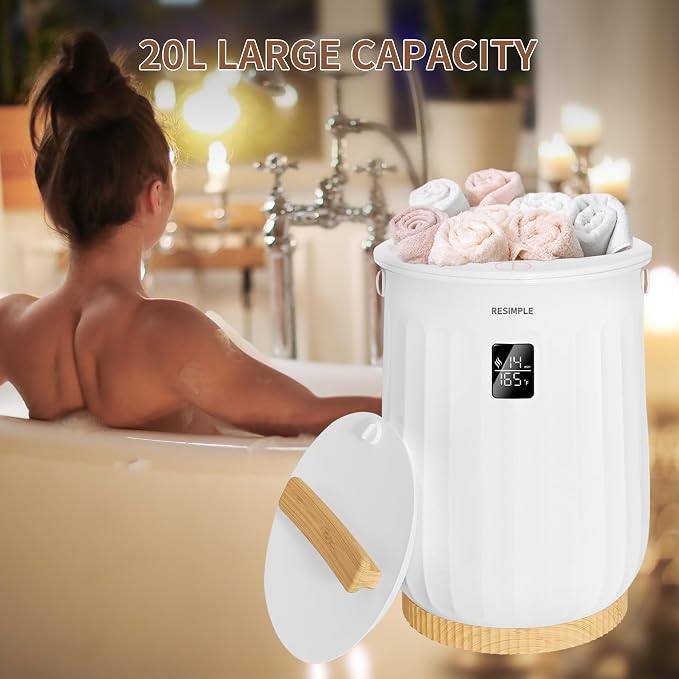 Hot Towel Warmer for Bathroom Luxury Bucket Towel Heater, 20L Large Capacity - Image 3