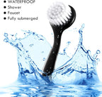 3 Pieces Facial Cleansing Brush Acrylic Handle Face Scrubbers Soft Bristle - Image 4