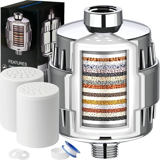 Shower Filter, 20 Stage Shower Head Filter by Dwavele