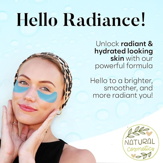BLOOMORA Retinol & Collagen Under Eye Patches, Under Eye Mask - Image 3