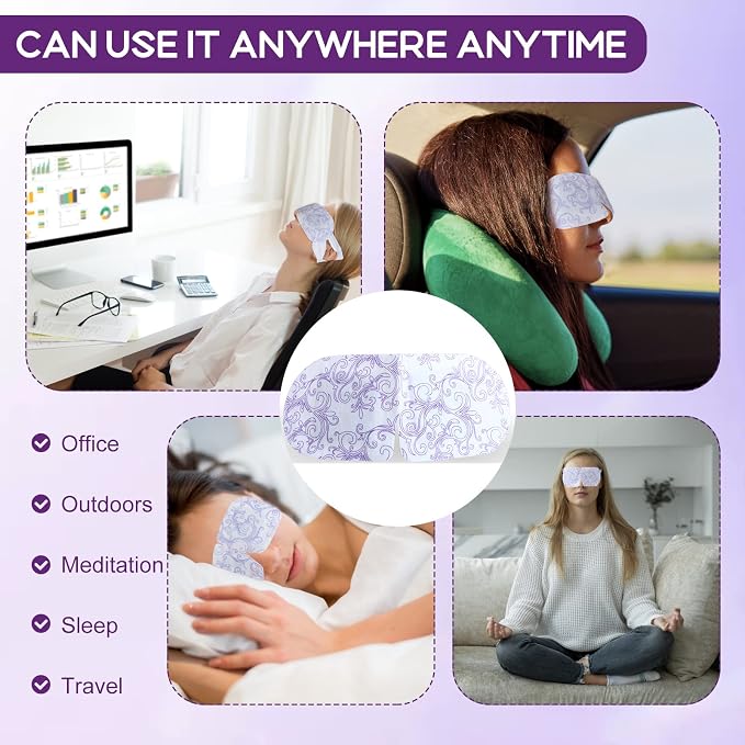 XPCARE 32 Pack Steam Eye Masks for Dry Eyes, SPA Warm Sleep Eye Mask, - Image 4