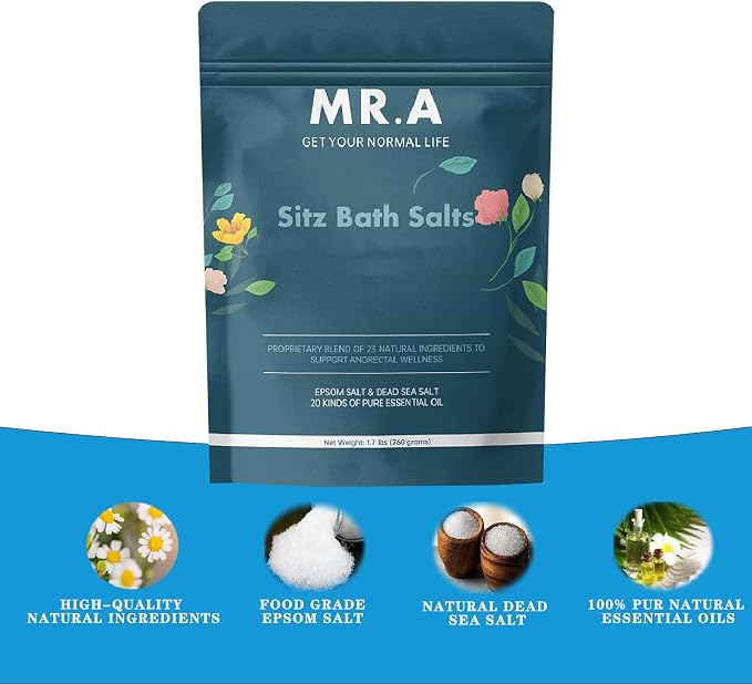 1.7 lbs Sitz Bath for Hemorrhoids, Premium Grade 23 Ingredients, Advanced - Image 3