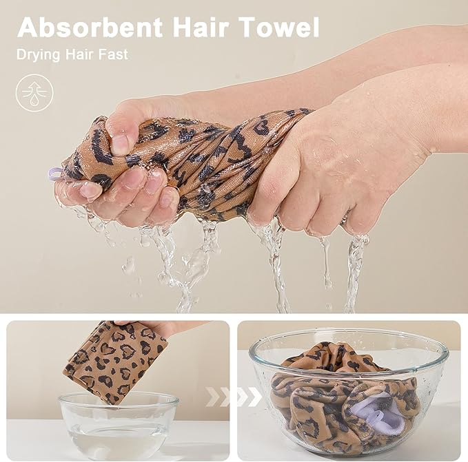Unicorn Castle Microfiber Hair Towel - Image 2