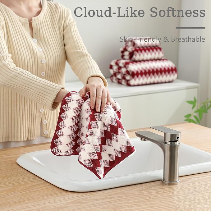 8 Piece Bathroom Towel Set |2 Oversized Bath Towels, 2 Hand Towels, 4 - Image 8