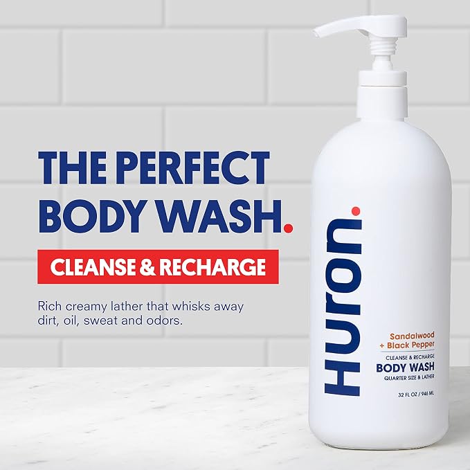 Huron Body Wash for Men and Women, Hydrating Daily Cleanser - Image 2