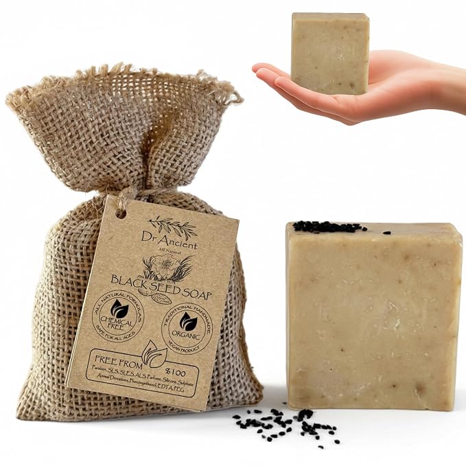 Dr. Ancient Black Seed Soap Bar – Organic, Vegan Handmade Soap by DrAncient