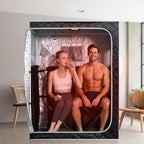 Smartmak Portable Far Infrared Sauna, Home Two Person Sauna Box - Image 7