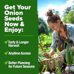 HOME GROWN 8 Onion Variety Mix 1600+ Heirloom Non-GMO Seeds - Image 6