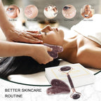 Jade Roller for Face, Facial Roller Massager Skin Care Tool, Gua Sha Facial - Image 6