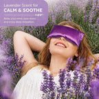 Lavender Eye Pillow for Relaxation, Weighted Eye Mask Heated for Headache - Image 7