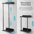 Hommtina Bathroom Towel Storage Black Towel Holder Bathroom Decor Aesthetic - Image 4