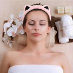 2 Pcs Cat Ears Headband, Cute Spa Headbands - Image 7