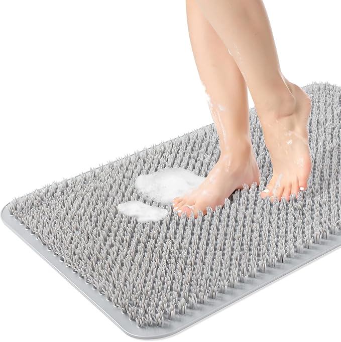 OTHWAY Non Slip Grassy Bathtub Mat : 27.5X15.7 inches Sturdy But Soft Bath by OTHWAY