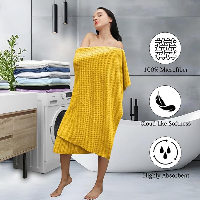 Extra Large Bath Towels Set 35x70 Inches - Image 4