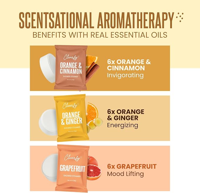 Cleverfy Citrus Shower Steamers Aromatherapy - Image 5