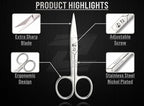 Nail Scissors Curved for Women and Men, Long Lasting Sharp Nickel Plated for - Image 5