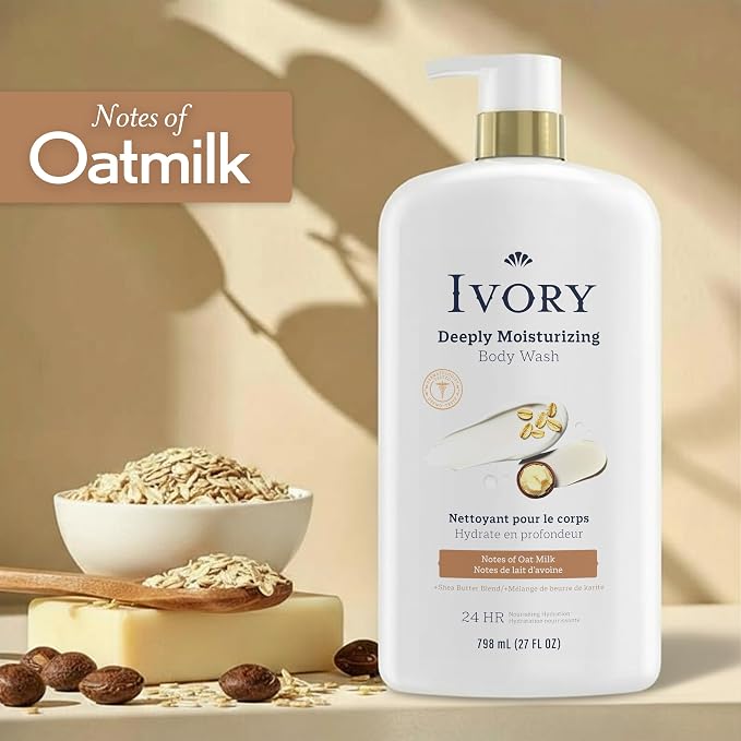 Ivory Body Wash, Deeply Moisturizing, 24hr Nourishing Hydration, Soothes Itchy - Image 3