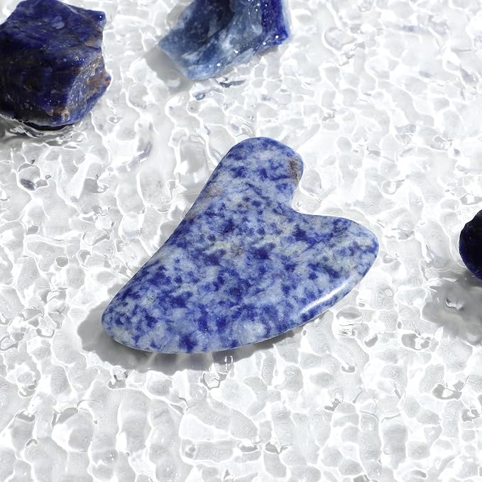 rosenice Gua Sha Facial Tools Natural Gua Sha Jade Stone - Image 3