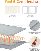 WOOMER Extra Large Heating Pad, Electric Heating Pad - Image 3