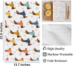 2PCS Cute Dachshund Kitchen Towels, Dog Mom Gifts - Image 2
