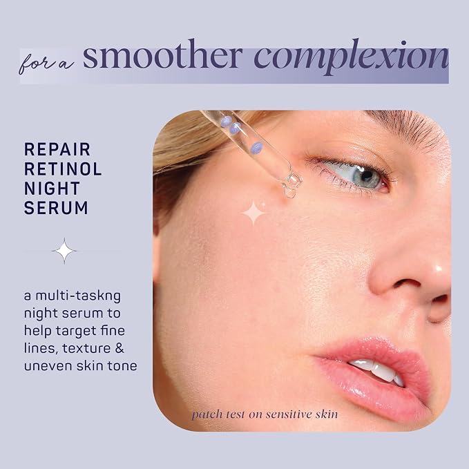 Spa Life Face Serum: REPAIR Retinol Night Serum 100 ml Smoothing, Resurfacing - Image 3