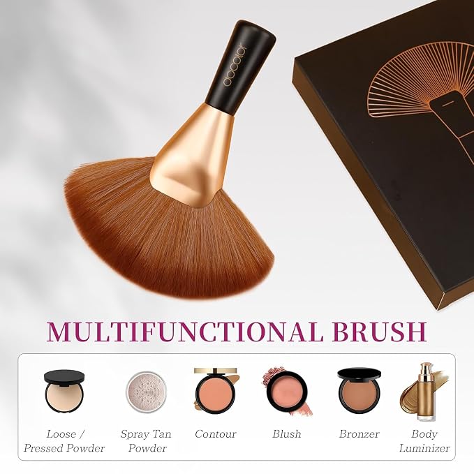 docolor Fan Brush Finishing Powder Brush Multi-use Brush - Image 5