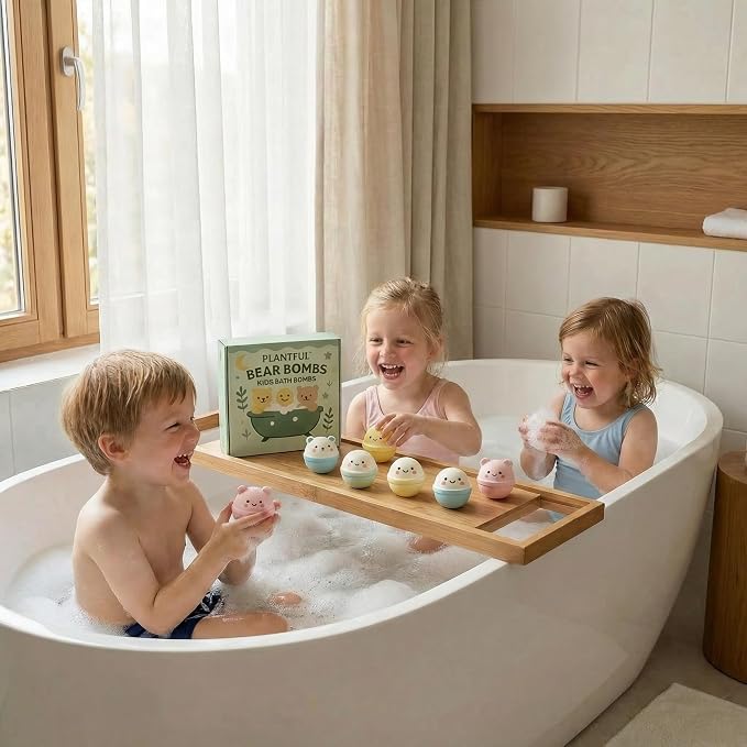 Plantful™ Natural Bath Bomb for Kids, Bubble podz, Fluffy Foam soap, Holiday - Image 3
