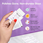 Gellen 100 Pack Nail Cleanser Pads and Polish Remover Pads, Acetone Nail Polish - Image 4