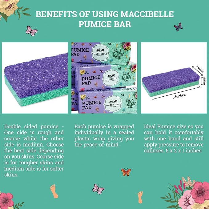 Maccibelle Salon Foot Pumice and Scrubber - Image 4