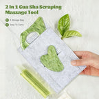 airogym Jade Stone Gua Sha Massage Tool Set, Gua Sha Muscle Scraper Tool - Image 7