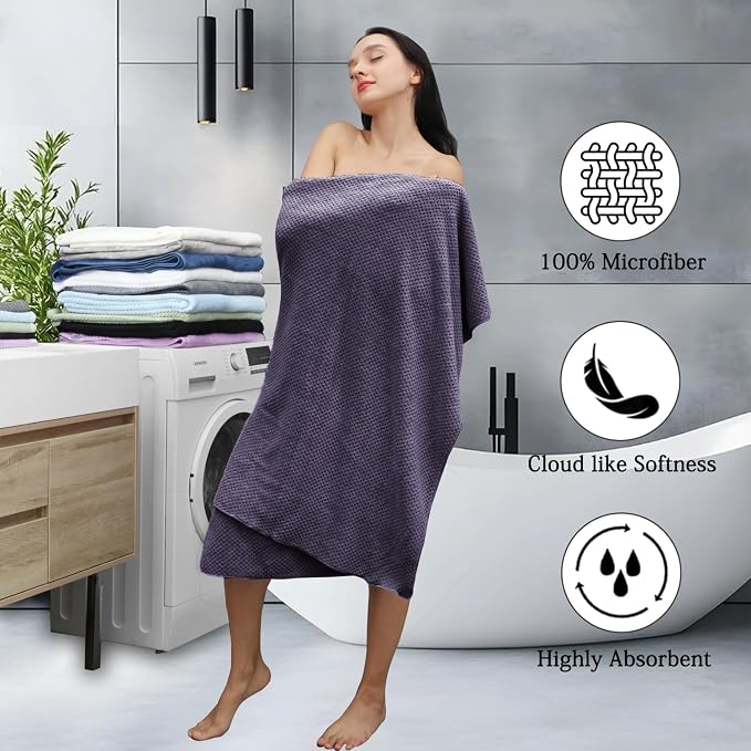 Extra Large Bath Towels Set 35x70 Inches - Image 3
