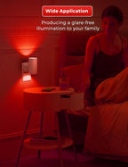 L LOHAS LED Night Light, LED Nightlights, Light Sensor, Steep Aid Red, Dimmable - Image 5