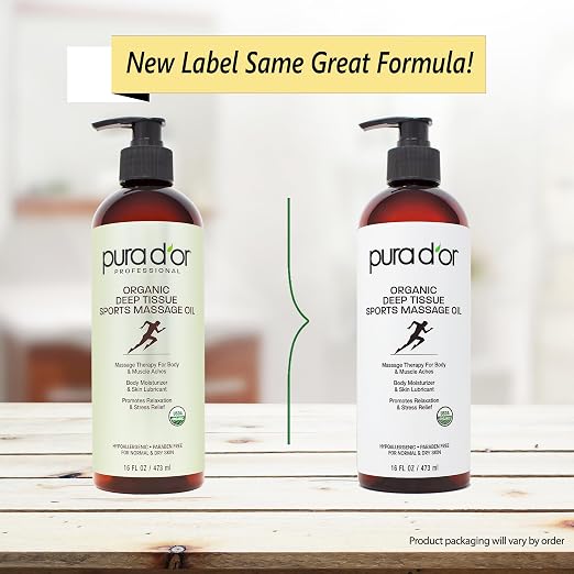 PURA D'OR 16 Oz Organic Deep Tissue Sports Massage - Image 2