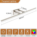 SOLFART 5 Color Temperature Dimmable 47.2 Inch Bathroom Light Fixtures Over - Image 7