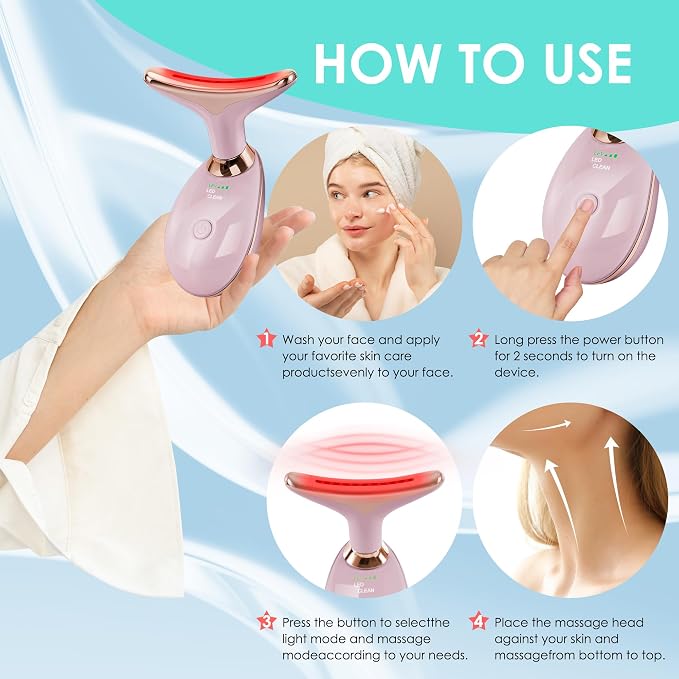 Facial Massager Red-Light-Therapy-for-Face and Neck, Face  culpting Wand - Image 4