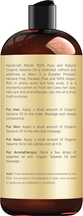Handcraft Blends Organic Sesame Oil - Image 2