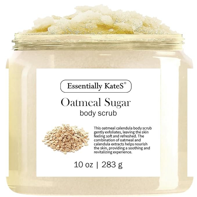 Oatmeal Sugar Body & Foot Scrub 10 oz by EssentiallyKateS