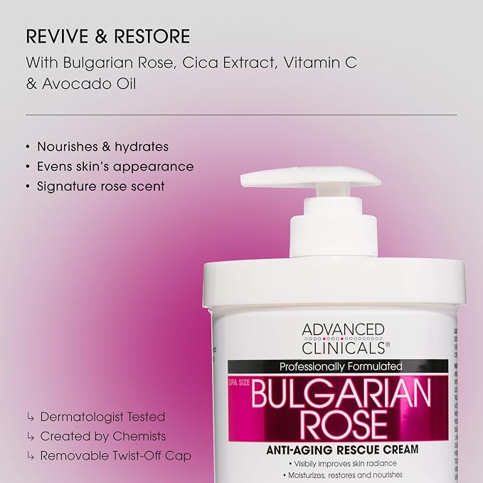 Advanced Clinicals Bulgarian Rose Lotion - Image 2