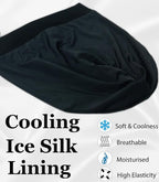 Sleep Cap Bonnet for Sleeping Black Women, Adjustable Cooling Ice Silk Lined - Image 3