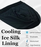 Sleep Cap Bonnet for Sleeping Black Women, Adjustable Cooling Ice Silk Lined - Image 3