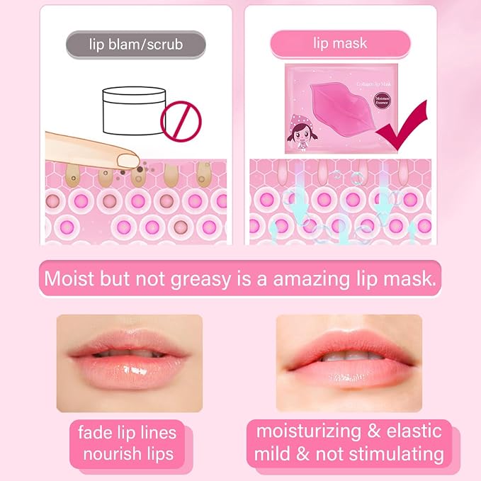 20 Pairs Lip Mask & Eye Mask, Under Eye Patches, Lip Mask Skincare, Bridesmaid - Image 8