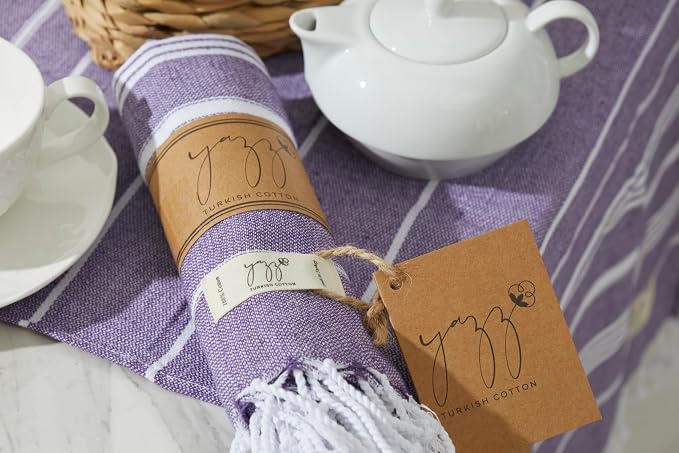 Hand Towels - Set of 2, Decorative Peshtemal Cotton Hand Towels - Image 6