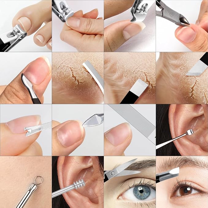 Manicure Set Professional Nail Clippers Pedicure Kit - Image 7