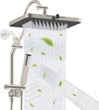 Hibbent 13'' cUPC Certified Shower Head Combo, High Pressure 5-spray Rainfall by Hibbent