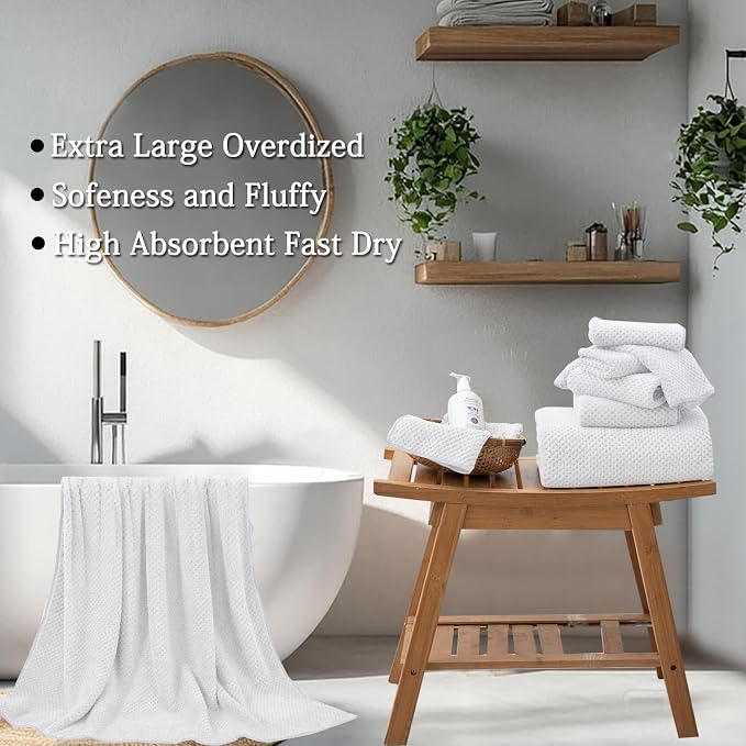 Extra Large Bath Towels Set 35x70 Inches - Image 4