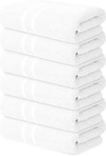 Basic Medium Bath Towels 24x48 Inches – Pack of 6 – White Color – Soft and by TEXTILA