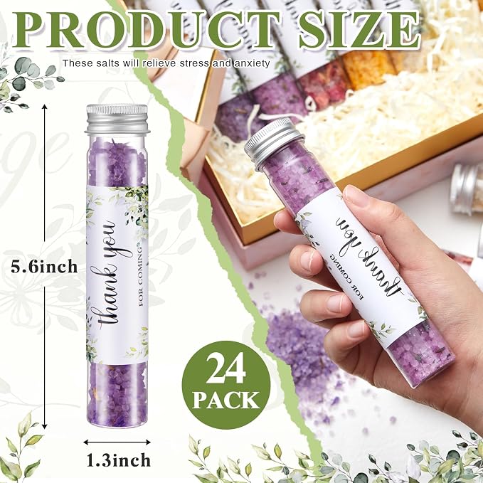 12 Pcs Aromatherapy Bath Salts Test Tube Bath Salts - Image 2