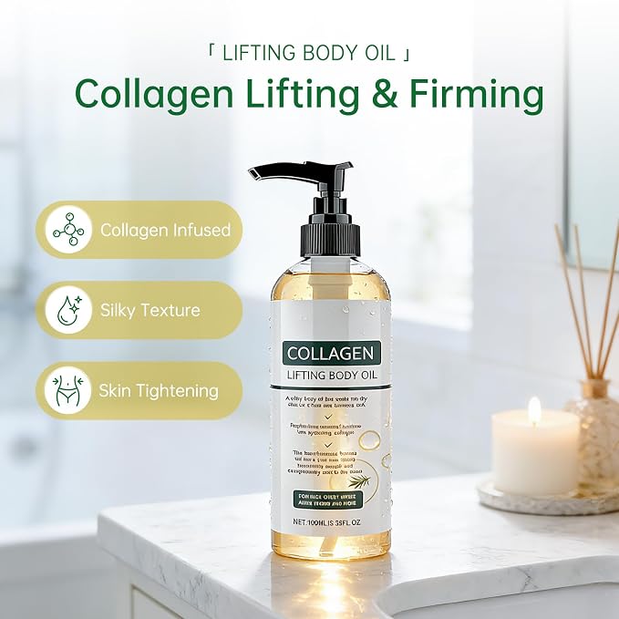 Collagen Lifting Body Oil After Shower, Hydrating Collagen Oil - Image 7