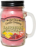 Our Own Candle Company, Raspberry Lemonade Scented Mason Jar Candle, 100 Hour by OurOwnCandleCompanycandles